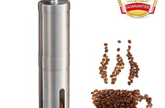 Bedrocker® High Quality Manual Coffee Grinder , Portable Hand Coffee Mill – Adjustable, Portable, Stainless Steel.