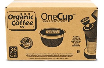 The Organic Coffee Co. OneCup, Decaf Gorilla, 36 Single Serve Coffees