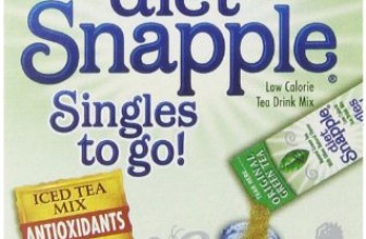 Diet Snapple Singles To Go Green Tea, 6-Count, Pack of 12