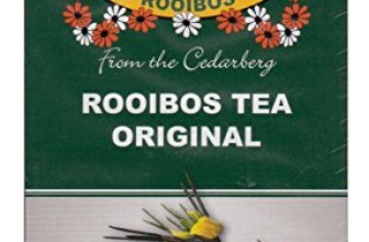 Rooibos Tea: 100% Natural Original South African Red Bush Healthy Herbal Tea – Caffeine Free, Calorie Free, Antioxidant & Mineral Rich (40 Bag Count 3.5oz). Grown At High Altitude in Natural Habitat.