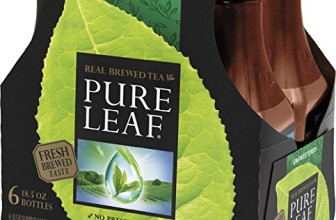 Pure Leaf Iced Tea, Unsweetened, 18.5 oz Bottle, 6 Count