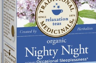 Traditional Medicinals, Nighty Night Valerian, Herbal Tea, 16 wrapped tea bags per box, 0.85 ounce