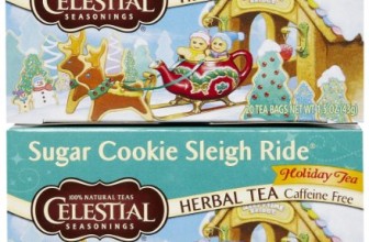 Celestial Seasonings Sugar Cookie Sleigh Ride Tea Bags, 20 ct, 2 pk