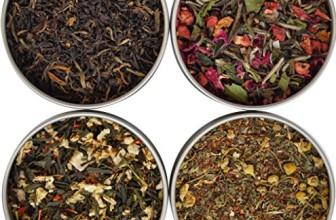 Heavenly Tea Leaves Tea Sampler Gift Set – 4 Bestselling Cans – Approximately 20 Servings of Tea Per Can