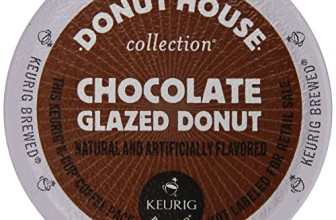 Donut House Collection Coffee, Chocolate Glazed Donut, K-Cup Portion Pack for Keurig K-Cup Brewers, 12 Count