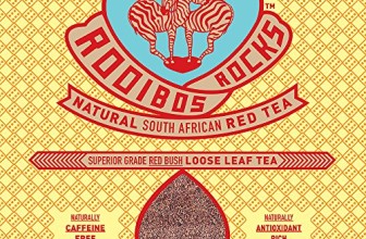 Rooibos Rocks South African Red Bush Loose Leaf Tea – 16oz of 100% Natural Organic, Caffeine Free, Sweet Tasting, Anti-Oxidant Rich, Mineral Dense, Gluten Free, Healthy Herbal Tea! Spoil Yourself!
